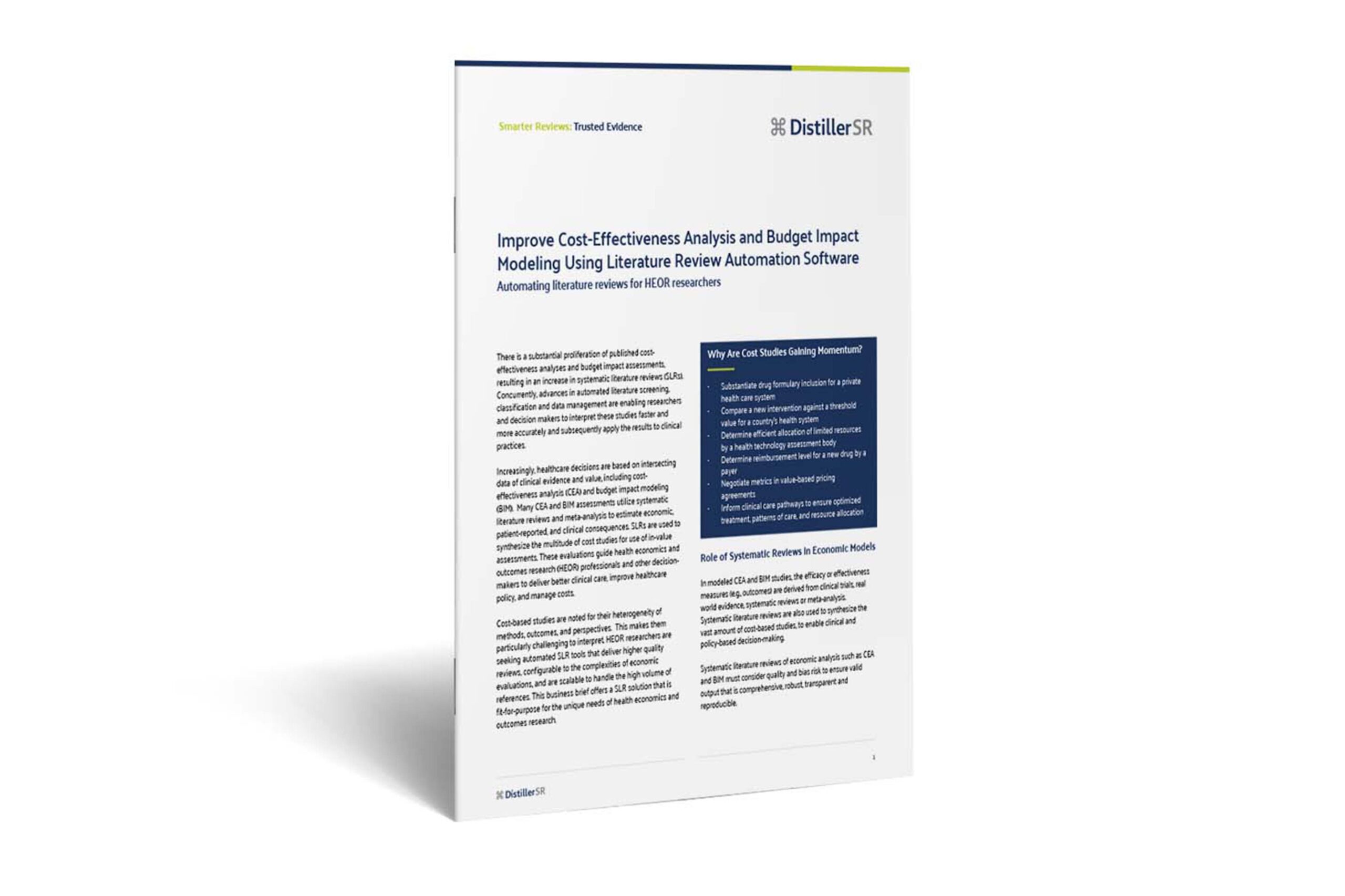 Cost-Effectiveness Analysis and Budget Solution Brief Cover