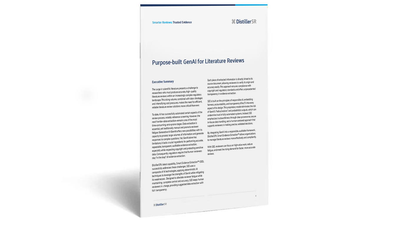 AI White Paper, DistillerSR