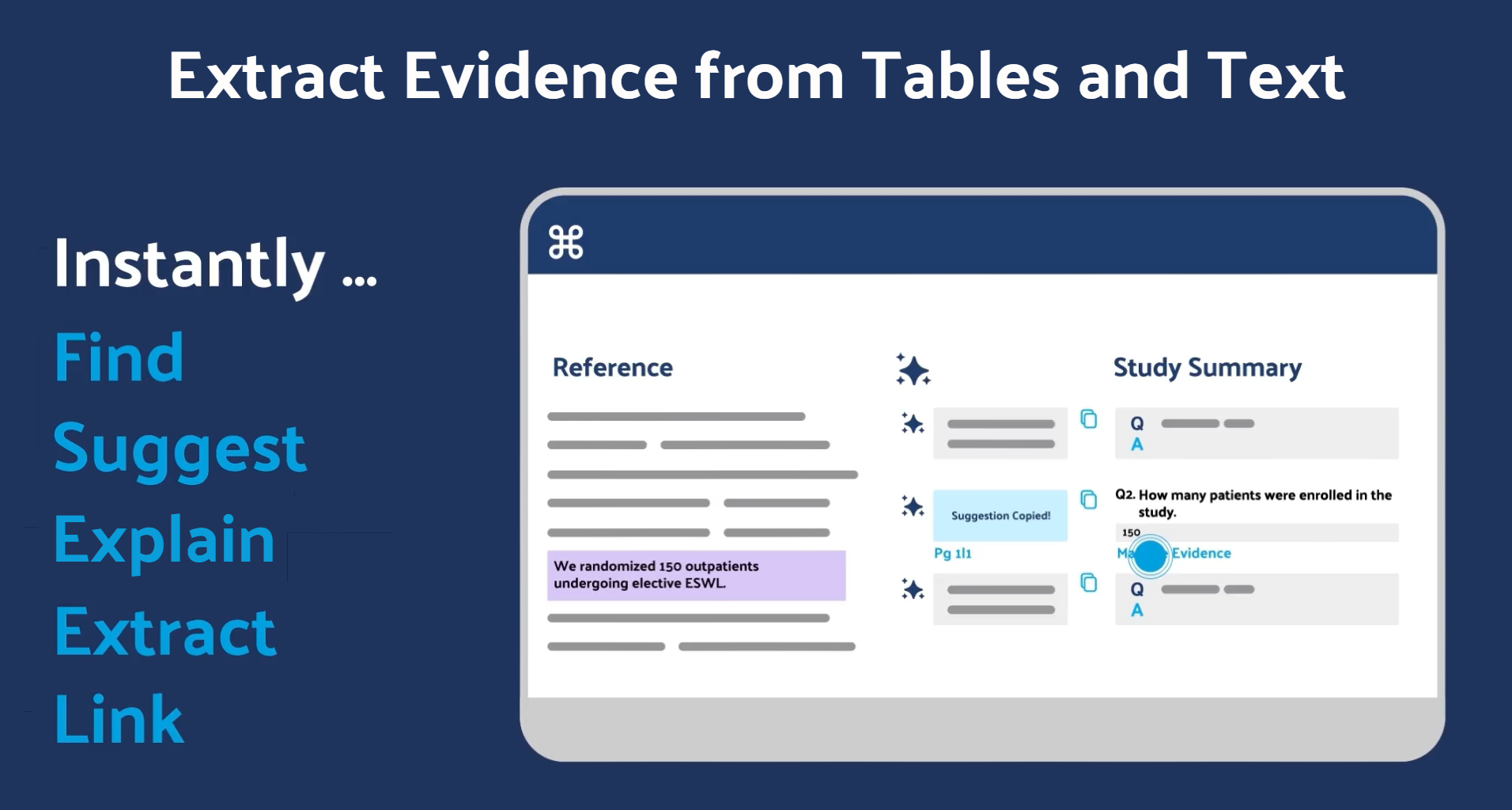 Smart Evidence Extraction (SEE) DistillerSR
